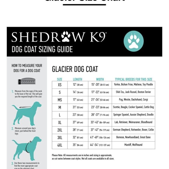 Shedrow K9 Navy Blue/Red Glacier Dog Coat Size SM NWT - Picture 5 of 6